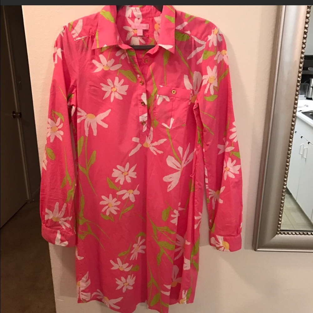 Lilly pulitzer tunic- dress. Like new.